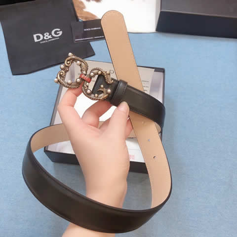 Replica Discount New Dolce & Gabbana Luxury Designer Belt High Quality Women Genuine Real Leather Belts 11