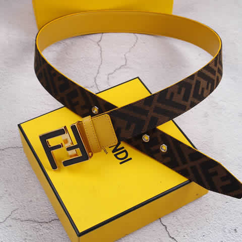 Replica New Fendi Men Belt Male Genuine Leather Belt Men Strap Belts For Men Fashion Belts 06