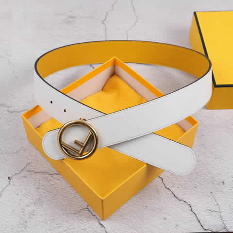 Replica New Fendi Men Belt Male Genuine Leather Belt Men Strap Belts For Men Fashion Belts 07