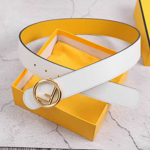 Replica New Fendi Men Belt Male Genuine Leather Belt Men Strap Belts For Men Fashion Belts 09