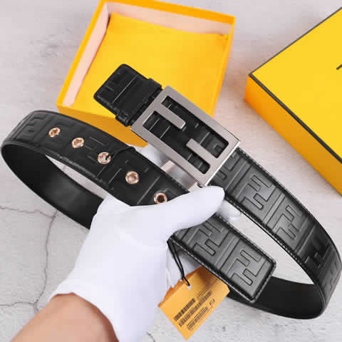 Replica New Fendi Men Belt Male Genuine Leather Belt Men Strap Belts For Men Fashion Belts 12