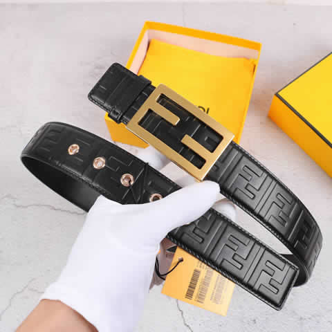 Replica New Fendi Men Belt Male Genuine Leather Belt Men Strap Belts For Men Fashion Belts 13