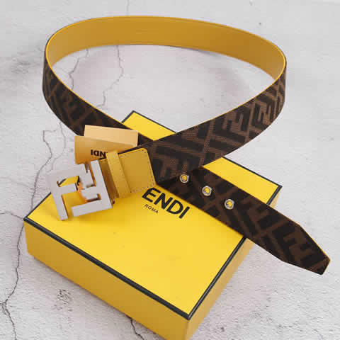 Replica New Fendi Men Belt Male Genuine Leather Belt Men Strap Belts For Men Fashion Belts 16