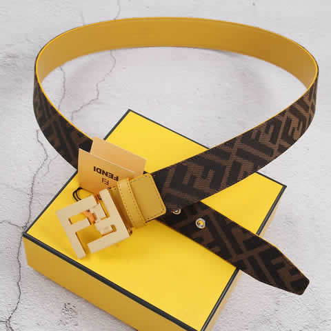 Replica New Fendi Men Belt Male Genuine Leather Belt Men Strap Belts For Men Fashion Belts 17