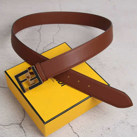 Replica New Fendi Men Belt Male Genuine Leather Belt Men Strap Belts For Men Fashion Belts 90