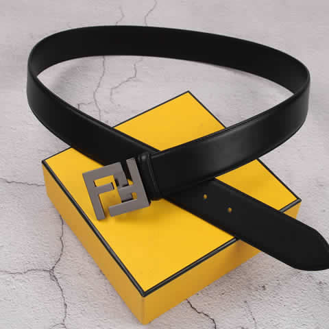 Replica New Fendi Men Belt Male Genuine Leather Belt Men Strap Belts For Men Fashion Belts 91