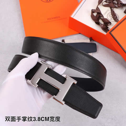 Fake hermes cowskin leather luxury strap male belts for men new fashion classice men belt high quality 02