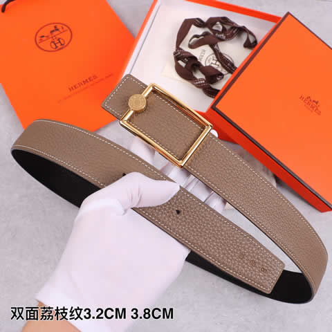 Fake hermes cowskin leather luxury strap male belts for men new fashion classice men belt high quality 18