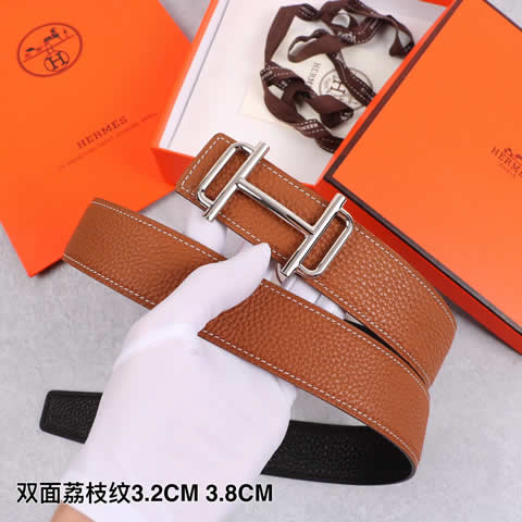Fake hermes cowskin leather luxury strap male belts for men new fashion classice men belt high quality 22