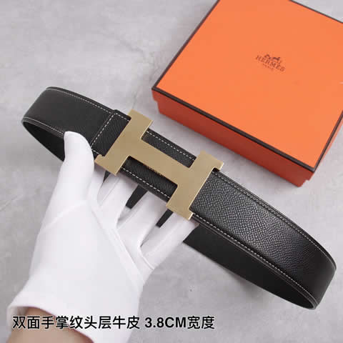 Fake hermes cowskin leather luxury strap male belts for men new fashion classice men belt high quality 34