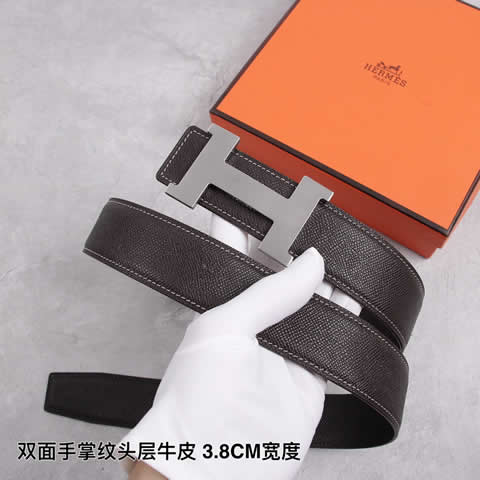 Fake hermes cowskin leather luxury strap male belts for men new fashion classice men belt high quality 35