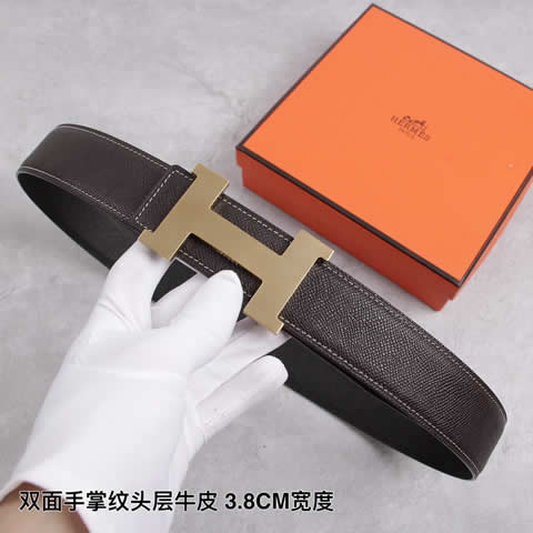 Fake hermes cowskin leather luxury strap male belts for men new fashion classice men belt high quality 36