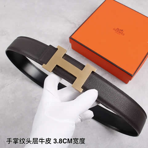 Fake hermes cowskin leather luxury strap male belts for men new fashion classice men belt high quality 40