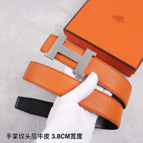 Fake hermes cowskin leather luxury strap male belts for men new fashion classice men belt high quality 41