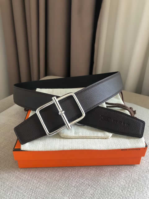 Fake hermes cowskin leather luxury strap male belts for men new fashion classice men belt high quality 75