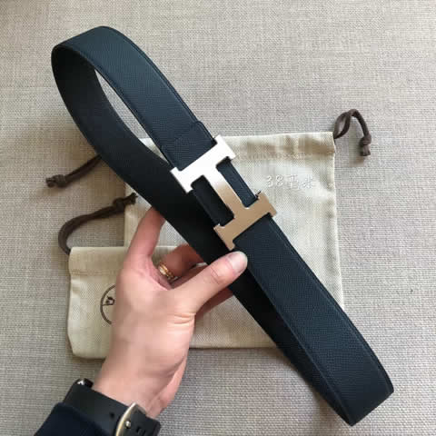Fake hermes cowskin leather luxury strap male belts for men new fashion classice men belt high quality 85