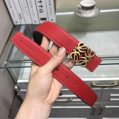 Fake Loewe Female Buckle Ladies Belts Strap Students Belts For Women Leather Belts For Women luxury Designer Brand Belt 16
