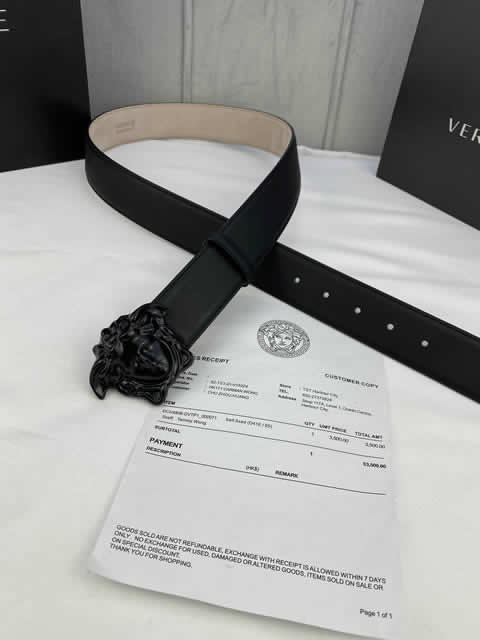 Replica Versace Fashion Top Quality Belts For Men Genuine Leather Belt Men Luxury Designer Strap Male Metal Belt 82