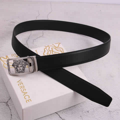Replica Versace Fashion Top Quality Belts For Men Genuine Leather Belt Men Luxury Designer Strap Male Metal Belt 85