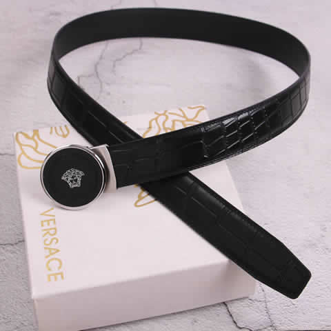 Replica Versace Fashion Top Quality Belts For Men Genuine Leather Belt Men Luxury Designer Strap Male Metal Belt 90