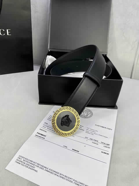 Replica Versace Fashion Top Quality Belts For Men Genuine Leather Belt Men Luxury Designer Strap Male Metal Belt 92