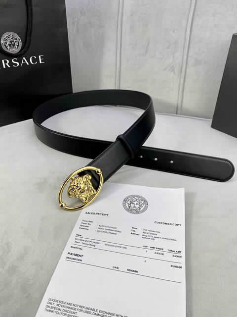 Replica Versace Fashion Top Quality Belts For Men Genuine Leather Belt Men Luxury Designer Strap Male Metal Belt 93