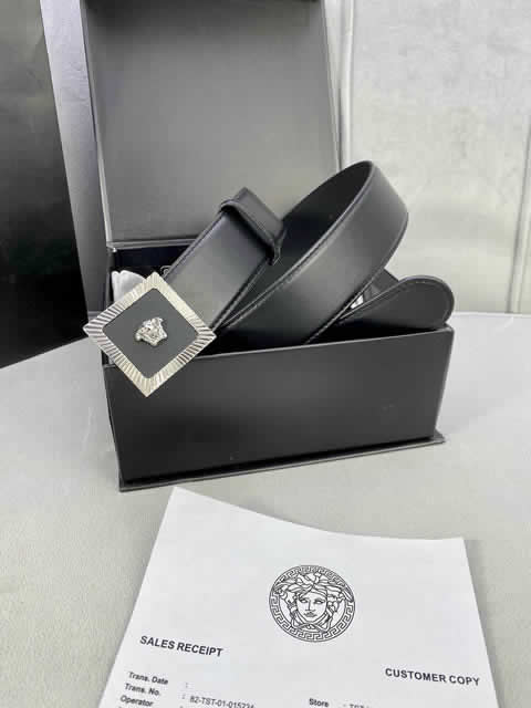 Replica Versace Fashion Top Quality Belts For Men Genuine Leather Belt Men Luxury Designer Strap Male Metal Belt 95