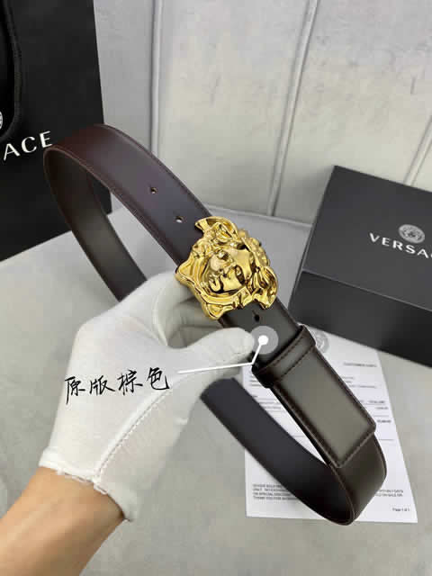 Replica Versace Fashion Top Quality Belts For Men Genuine Leather Belt Men Luxury Designer Strap Male Metal Belt 100