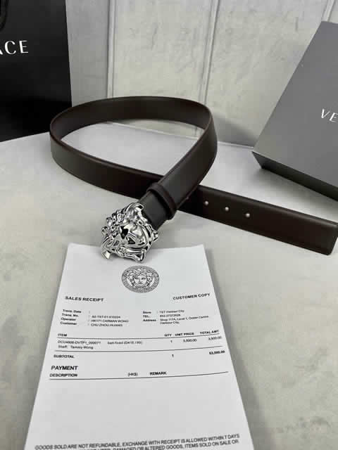 Replica Versace Fashion Top Quality Belts For Men Genuine Leather Belt Men Luxury Designer Strap Male Metal Belt 101