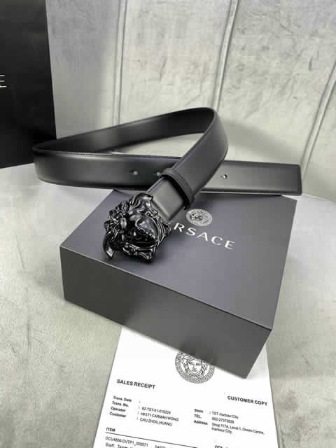 Replica Versace Fashion Top Quality Belts For Men Genuine Leather Belt Men Luxury Designer Strap Male Metal Belt 102