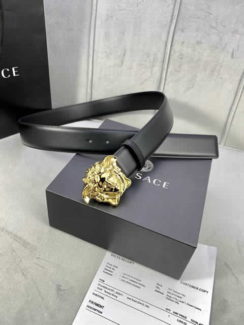 Replica Versace Fashion Top Quality Belts For Men Genuine Leather Belt Men Luxury Designer Strap Male Metal Belt 103