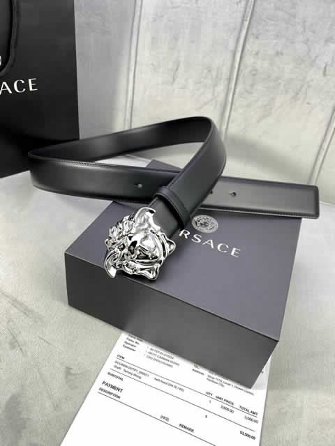 Replica Versace Fashion Top Quality Belts For Men Genuine Leather Belt Men Luxury Designer Strap Male Metal Belt 104
