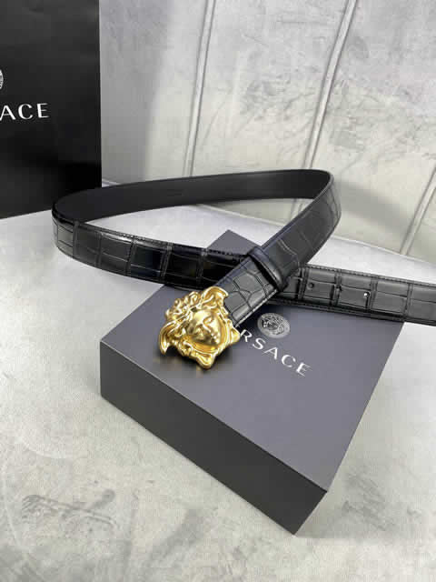 Replica Versace Fashion Top Quality Belts For Men Genuine Leather Belt Men Luxury Designer Strap Male Metal Belt 105
