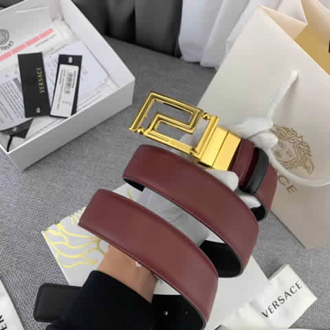Fake Versace New Business Casual Belt Women Top Quality Genuine Leather Belts For Male Metal Buckle Women Fashion Luxury Belt 65