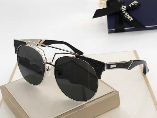 Fendi Women Fashion Female Eyewear UV400 Brand Design Sunglasses Sunglasses Eye Hot Sale Model FF0419