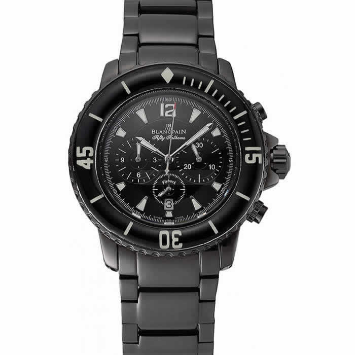 Blancpain Fifty Fathoms Flyback Chronograph Black Dial Black PVD Coated Case And Bracelet 1453770
