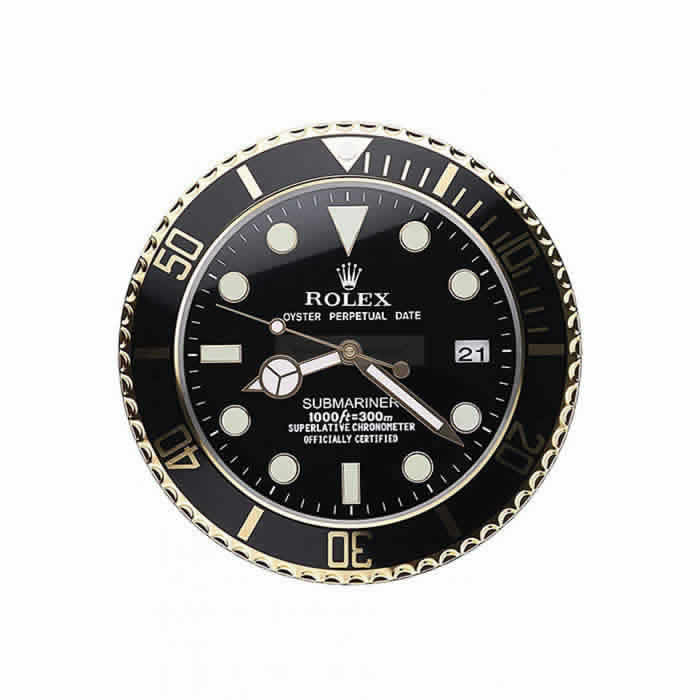 Rolex Submariner Wall Clock Black-Gold  622476