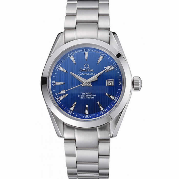 Omega Seamaster Blue Dial Stainless Steel Band  622166