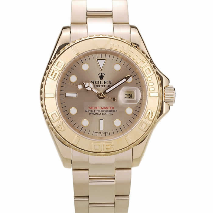 Rolex Yacht Master Gold Bezel Gold Dial 98232