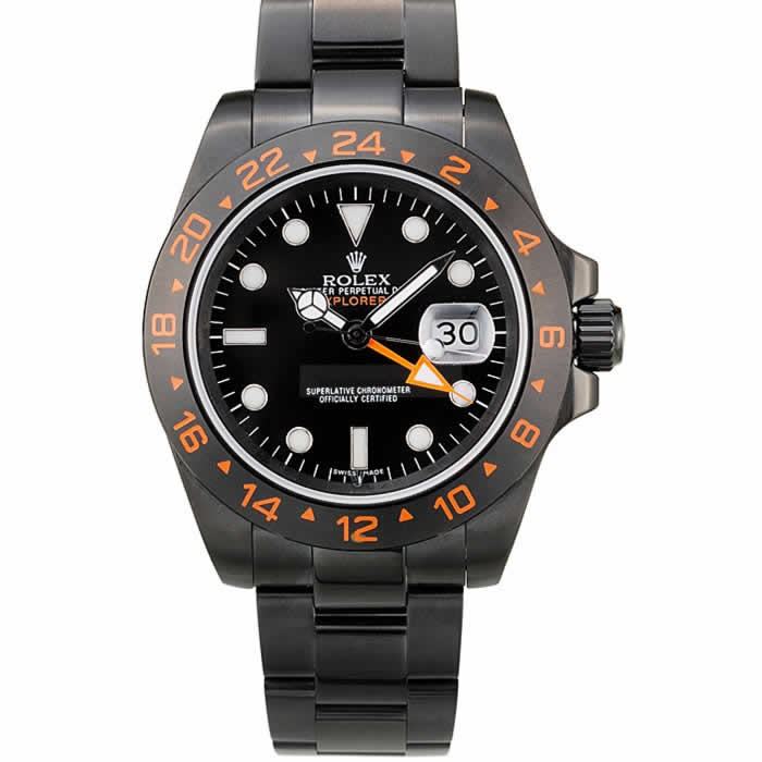 Rolex Explorer Black Ceramic Bezel Black Dial Watch