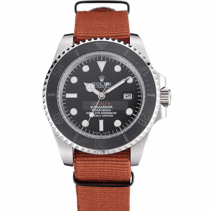 Rolex Submariner STEALTH MK III Brown Fabric Band rl425 621387