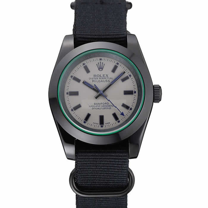 Rolex Milgauss Bamford Black Nylon Strap 622000