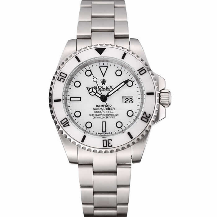 Rolex Submariner Bamford White Dial Stainless Steel Bracelet  1453863