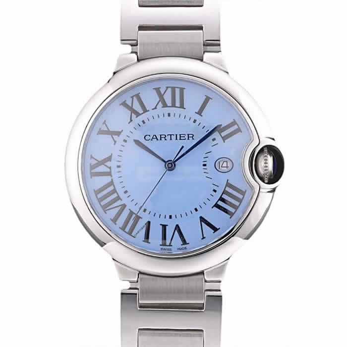 Cartier Ballon Bleu 42mm Blue Dial Stainless Steel Case And Bracelet