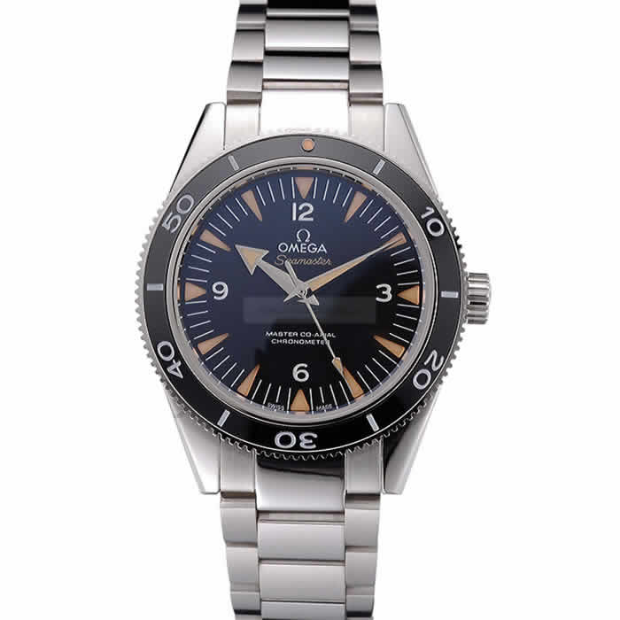 Swiss Omega Seamaster Black Dial Stainless Steel Case And Bracelet  622843